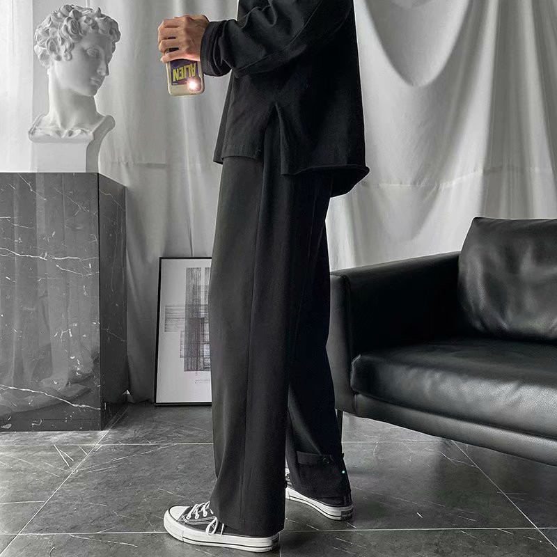 Quần Dài Ống Suông Màu Đen Size M-3Xl Thời Trang Trẻ Trung Cho Nam | BigBuy360 - bigbuy360.vn