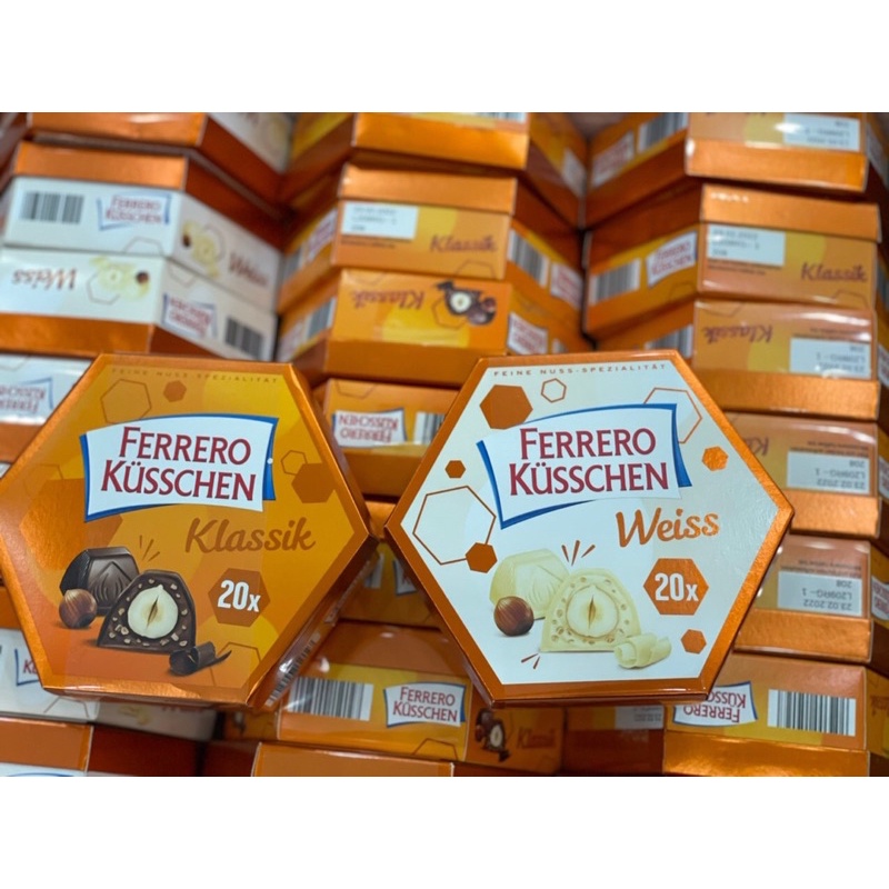 [Tết 2022] Socola nhân hạt dẻ Ferrero Kusschen hộp 20 viên