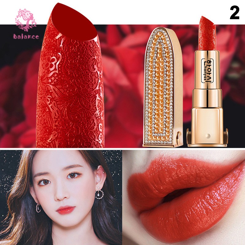 (Hàng Mới Về) Son Môi Lâu Trôi Chống Thấm Nước Màu Sắc Sáng Bóng | BigBuy360 - bigbuy360.vn