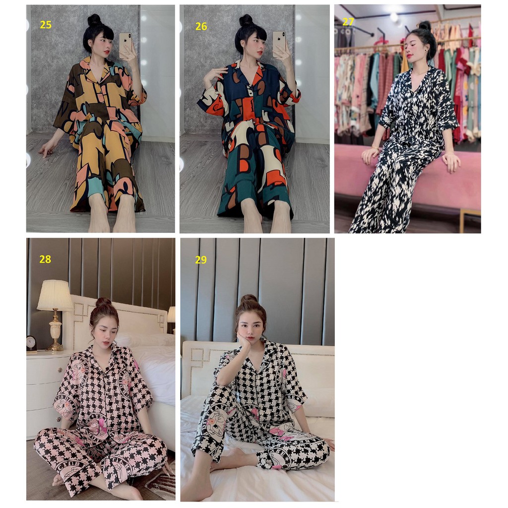 Đồ Bộ Lụa Mango  - Tay Cánh Dơi Quần Dài