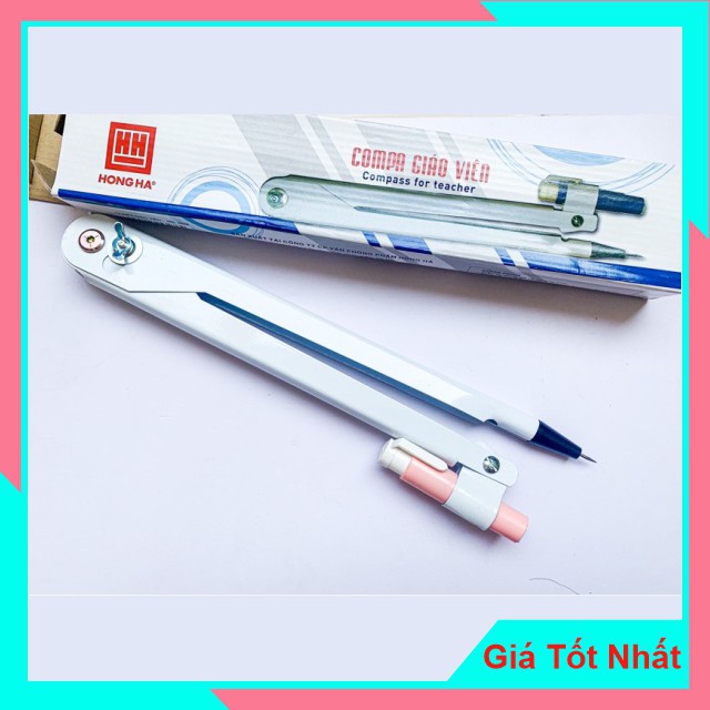 Compa Giáo Viên Hồng Hà Mã Số 3276 - Giúp Giáo Viên Dễ Dàng Vẽ Những Đường Tròn To Nhỏ Theo Ý Muốn