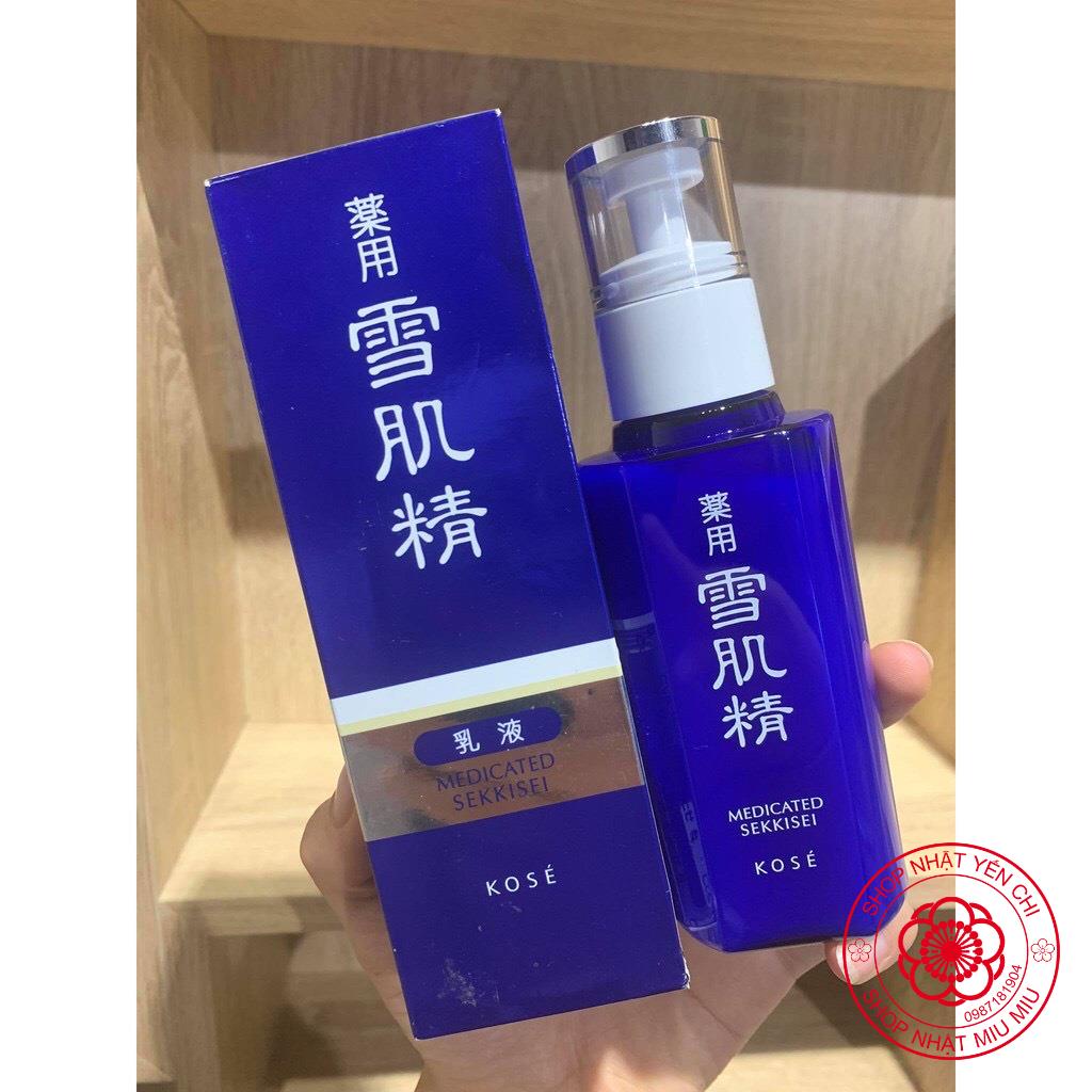 Sữa dưỡng ẩm Làm trắng da Nhật Bản Kosé Sekkisei Whitening Emulsion 140ml Nhật bản