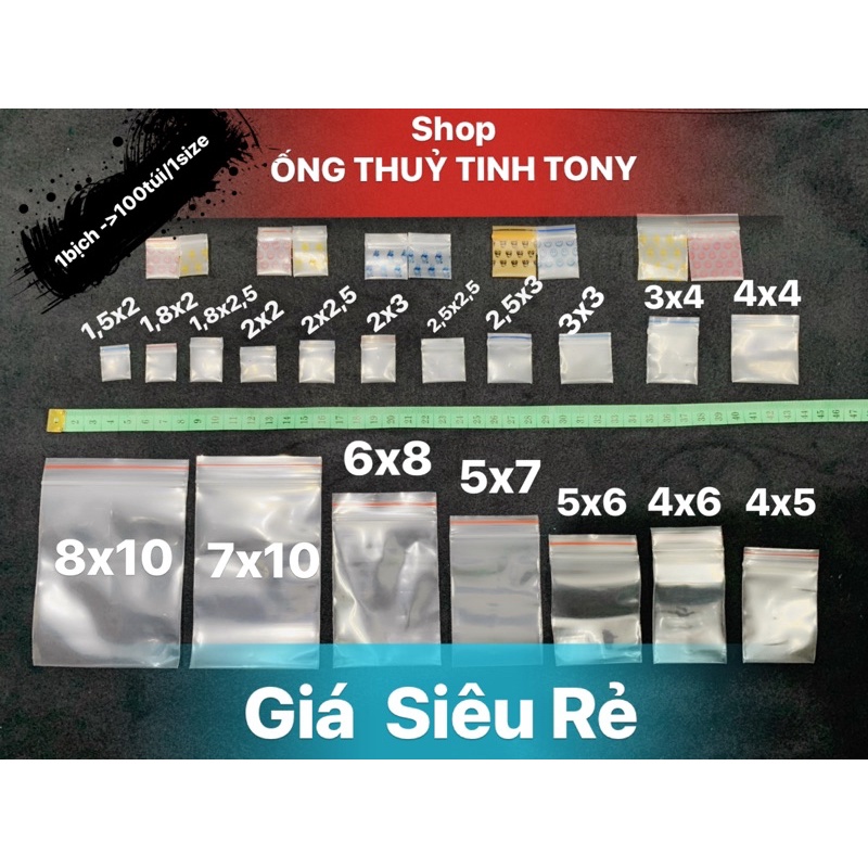 Túi zip,túi miết đủ size[GIÁ SỈ]