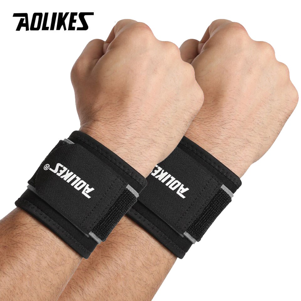 Bộ 2 quấn bảo vệ cổ tay AOLIKES A-7938 bảo vệ tối đa khi chơi thể thao Sport wrist support