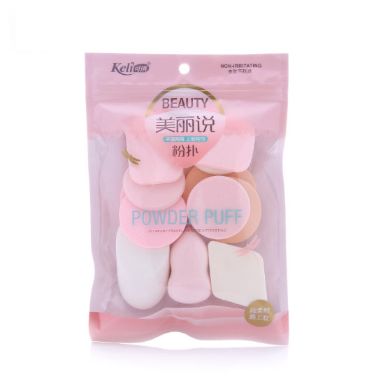 Raffer Bông mút trang điểm kem nền phấn phủ bộ 6 miếng - Bộ đánh phần và set trang điểm Sponge Makeup cao cấp RF211