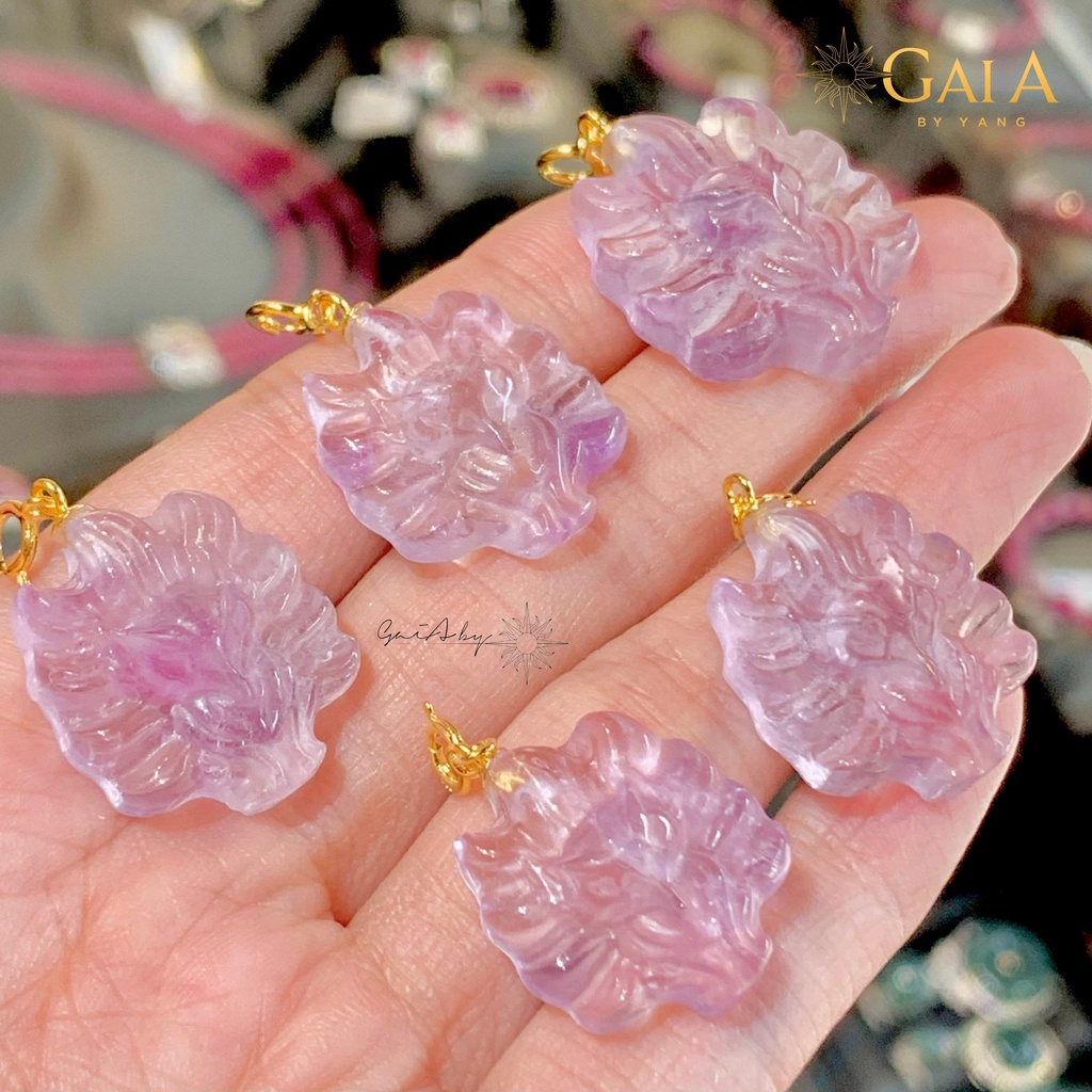 Charm đá thiên nhiên cửu vĩ hồ  - GaiA by Yang