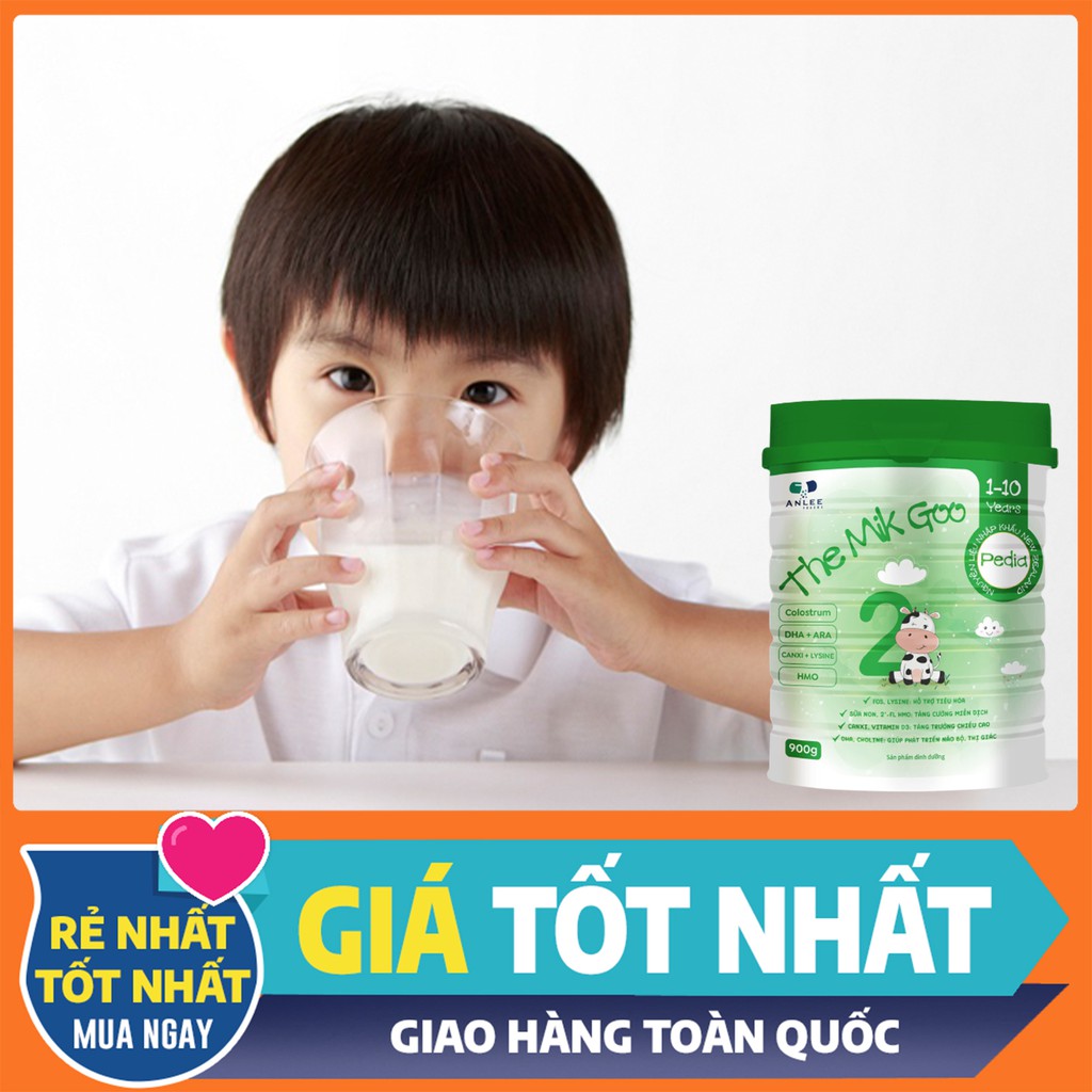 [CHÍNH HÃNG] Sữa công thức tăng cân , tăng cao The Mik Goo số 2 , dành cho bé từ 1 tuổi trở đi , lon 900gr