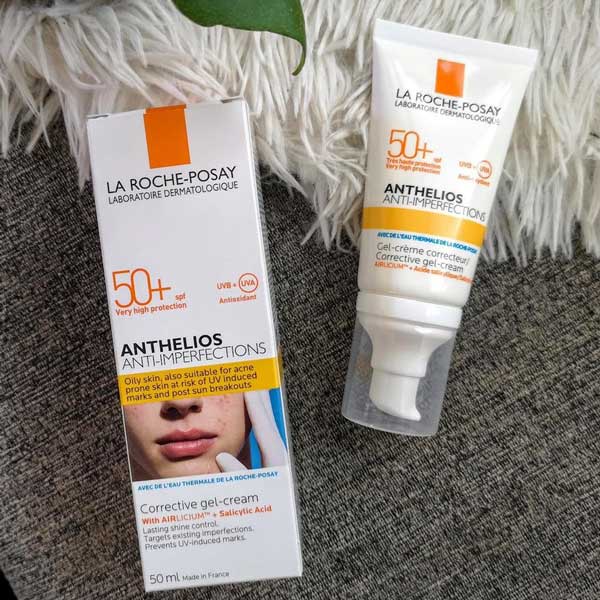 Kem Chống Nắng La Roche-Posay Anthelios Anti-Imperfections SPF50+ 50ml, Cho Da Dầu, Da Dễ Nổi Mụn