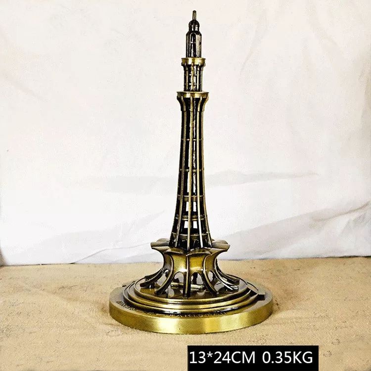 Mô hình Tháp Pakistan Minar bằng kim loại có đèn LED