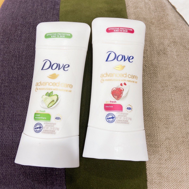 Lăn sáp khử mùi nữ Dove Advanced Care go fresh 74g Revive hương lựu - Mỹ