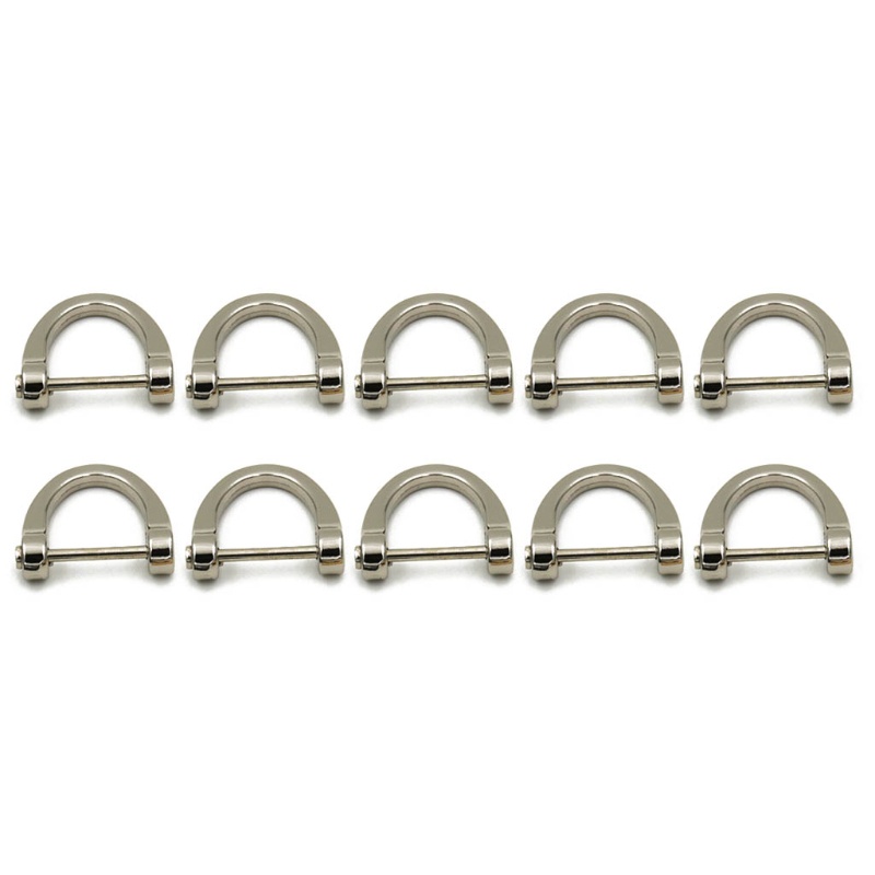 Set 10 Khóa Chữ D Thay Thế Chuyên Dụng Cho Thắt Lưng / Ví Da DIY