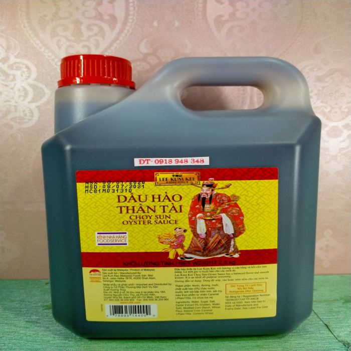 Dầu hào Thần Tài Lee Kum Kee 2,5kg