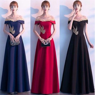 Đầm dự tiệc kiểu hàn quốc thiết kế thanh lịch cho nữ