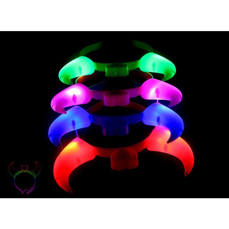 Cài Tóc Hình Sừng Ác Quỷ Có Đèn Led