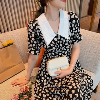 ĐẦM MAXI HOA CÚC CỔ ÉN