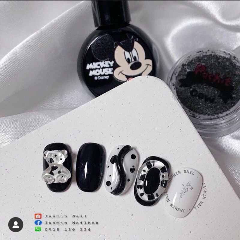 [Mã NHUQAD giảm 10% đơn 100k] [ NAIL BOX ] Nailbox móng úp thiết kế sẵn mẫu hàn charm gấu
