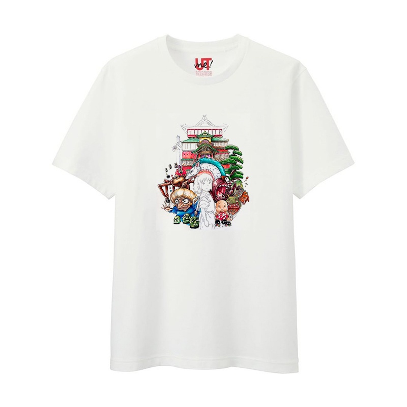 Áo Thun Ngắn Tay Uniqlo Ghibli Hayao Miyazaki Linkage Totoro Cho Nam Nữ