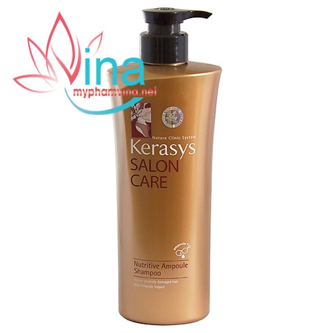 Dầu Gội Cao Cấp Cho Tóc Hư Tổn Kerasys Salon Care Nutritive Ampoule Shampoo (600ml)