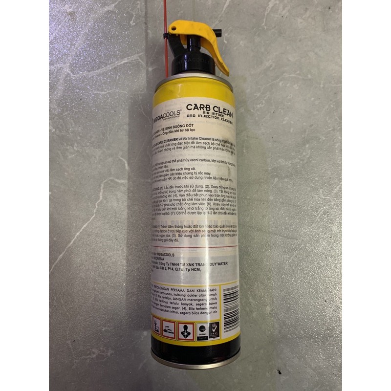 dung dịch vệ sinh họng xăng kim phun megacools