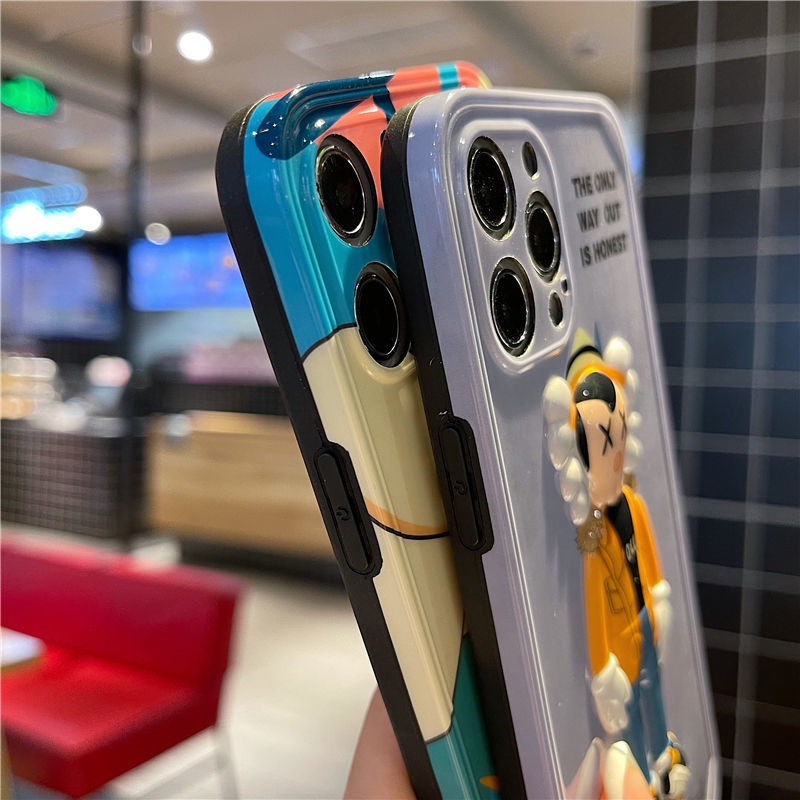 Ốp điện thoại mềm hình búp bê 3D nhiều màu thích hợp cho IPhone 7 8 Plus X Xs 11 12 Pro 11 12 ProMax
