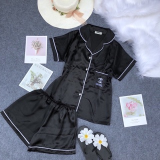 Set bộ đùi phi lụa viền hàng đẹp