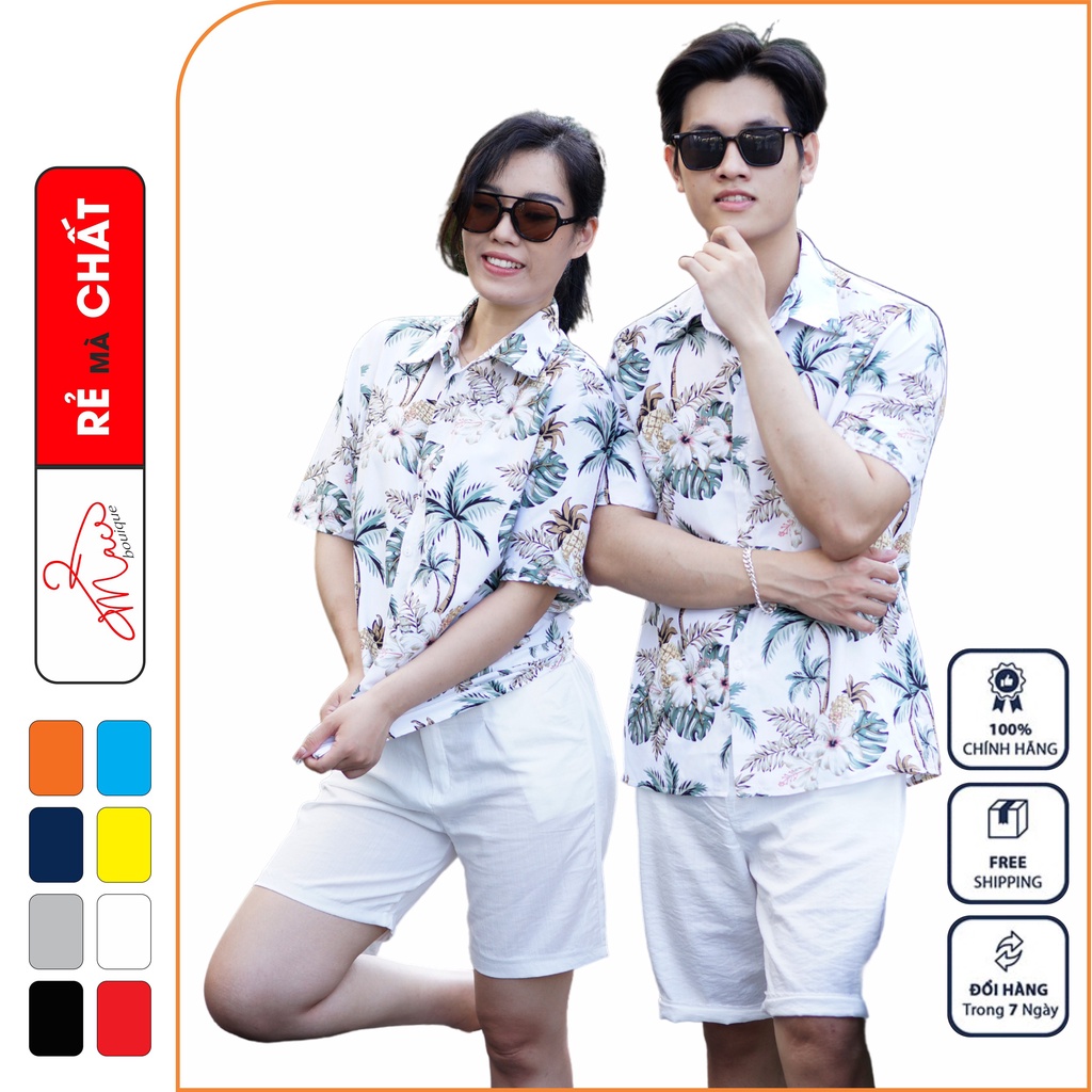 Áo sơ mi hoa quả đi biển nhóm công ty hawaii nam nữ chụp kỷ yếu - MACboutique | BigBuy360 - bigbuy360.vn