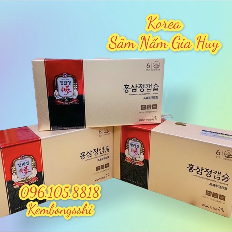 Viên hồng sâm KGC Cheong Kwan Jang KRG Extract Capsule 300 viên