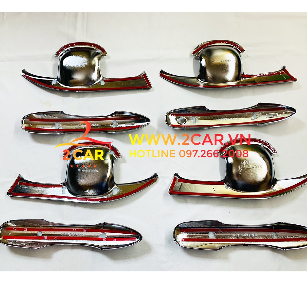 Ốp tay nắm, hõm cửa xe Toyota Camry 2019 - 2021 mạ crom cao cấp