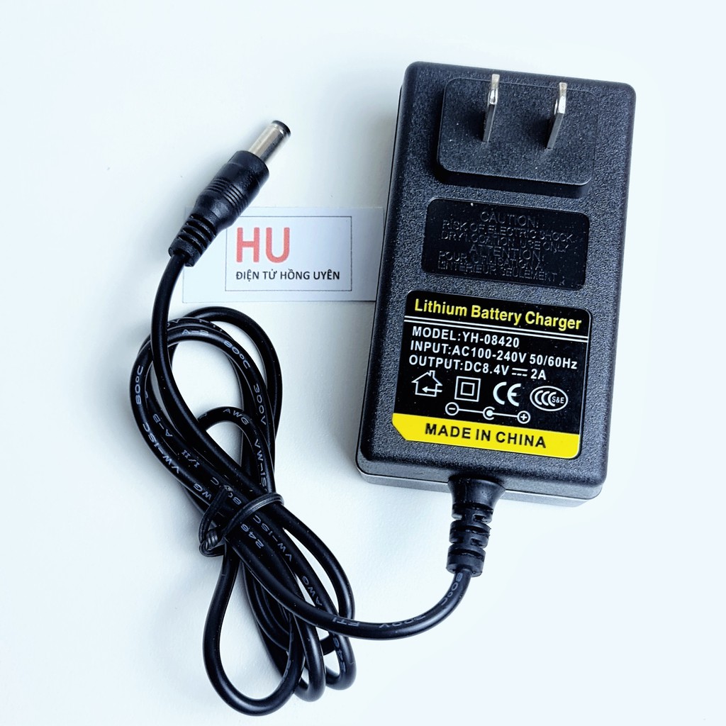 Sạc pin 2S 8.4V . Sạc pin Lithium Lion 2S 7.2V-8.4V 2A, Sạc máy bắt vít, sạc pin xe điện