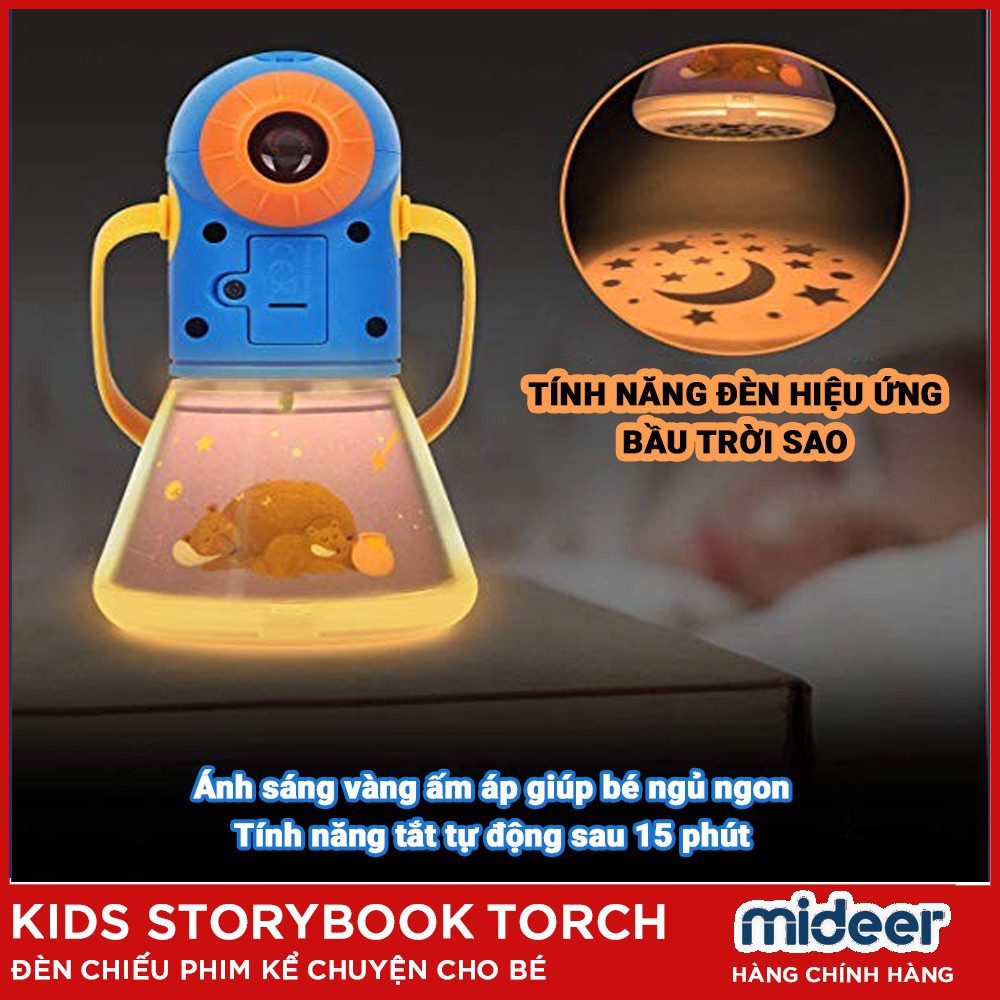 Đèn Pin Kể Chuyện Mẫu Mới Nhất Chính hãng MIDEER -STORY BOOK TORCH DC14shop ĐỒ CHƠI NGỌC ANH