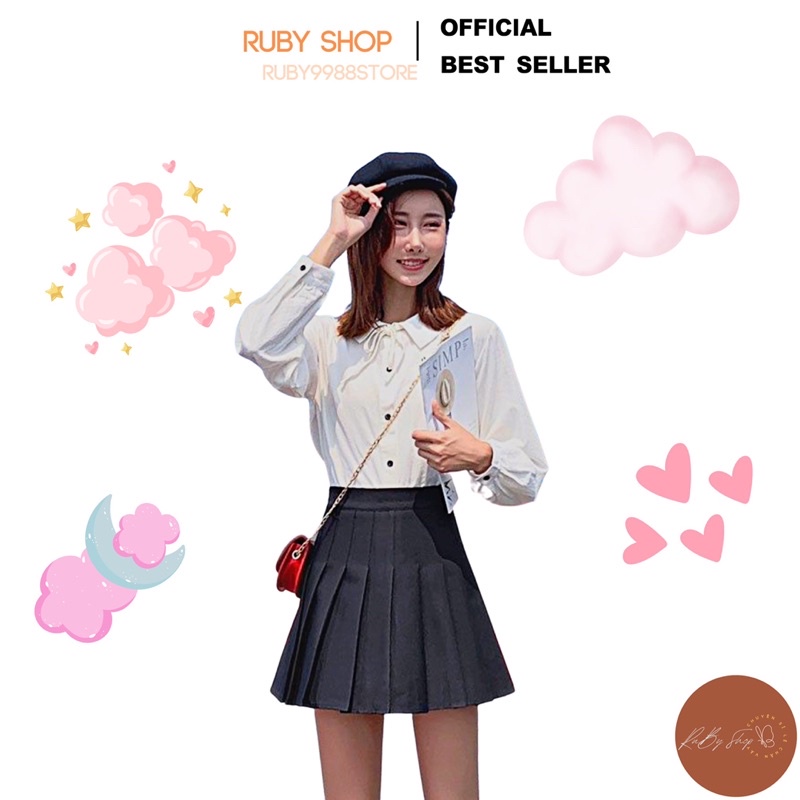Chân Váy Xếp Ly Tennis Ngắn - Phối Với Áo Phông Cực Nịnh Dáng - Phong Cách Hàn Quốc - Mặc Đi Chơi Cực Xinh