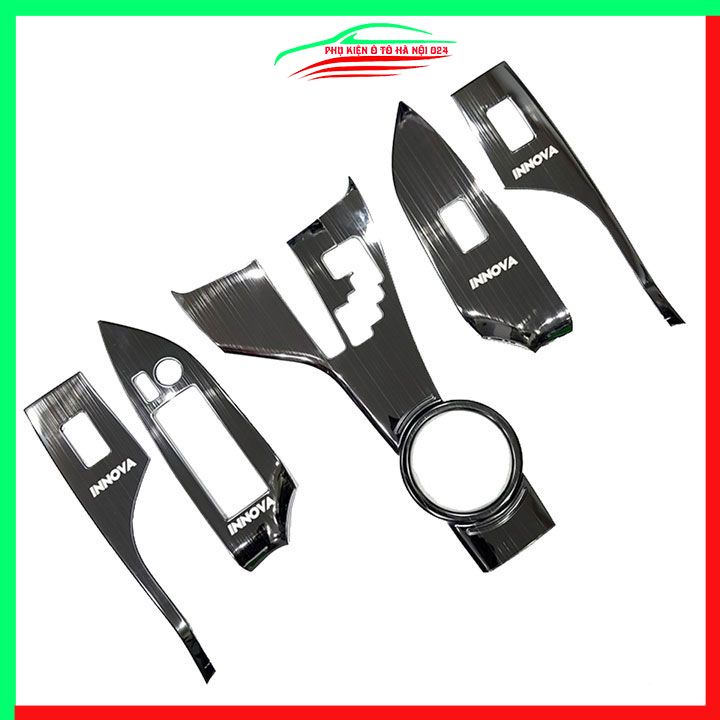 Ốp nội thất cho xe ô tô Toyota Innova 2017-2019 vân Titan bảo vệ chống trầy xước và làm đẹp xe