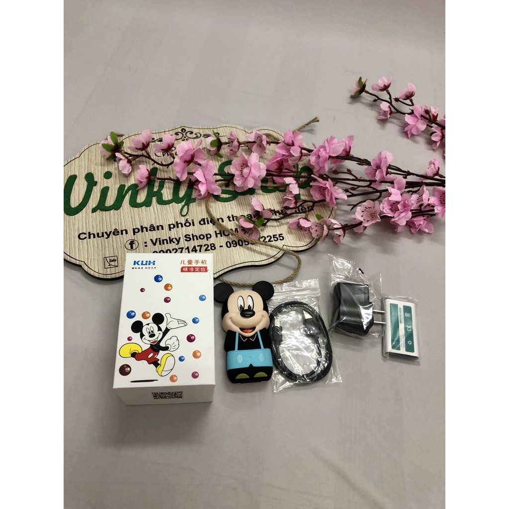 Điện Thoại Chuột Mickey T21 Mini độc lạ 2sim đèn sáng cực kỳ đẹp mắt | BigBuy360 - bigbuy360.vn