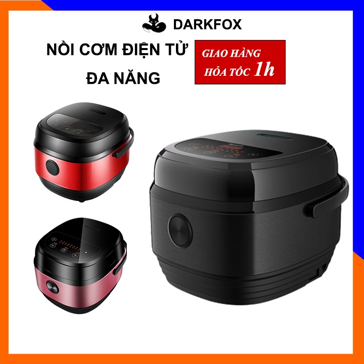 Nồi cơm điện tử đa năng cho gia đình từ 4-6 người lòng nồi phủ lớp chống dính 8 chức năng nấu (Hẹn giờ, hầm canh,...)