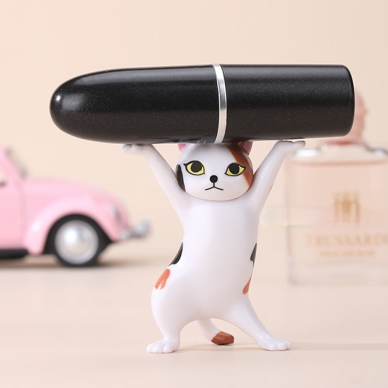 Bộ 5 ống cắm bút hình mèo dễ thương để bàn trang trí tiện dụng