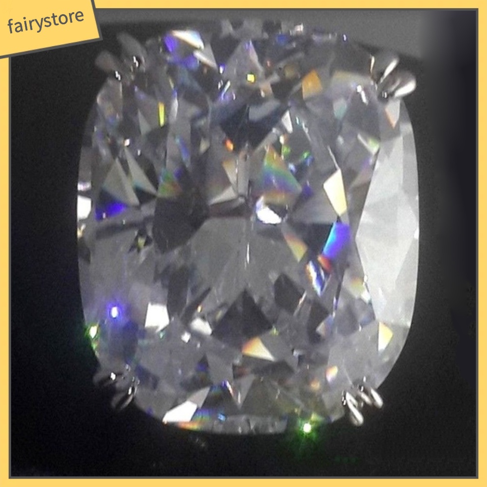 Nhẫn Mặt Vuông Đính Đá Zircon Sang Trọng