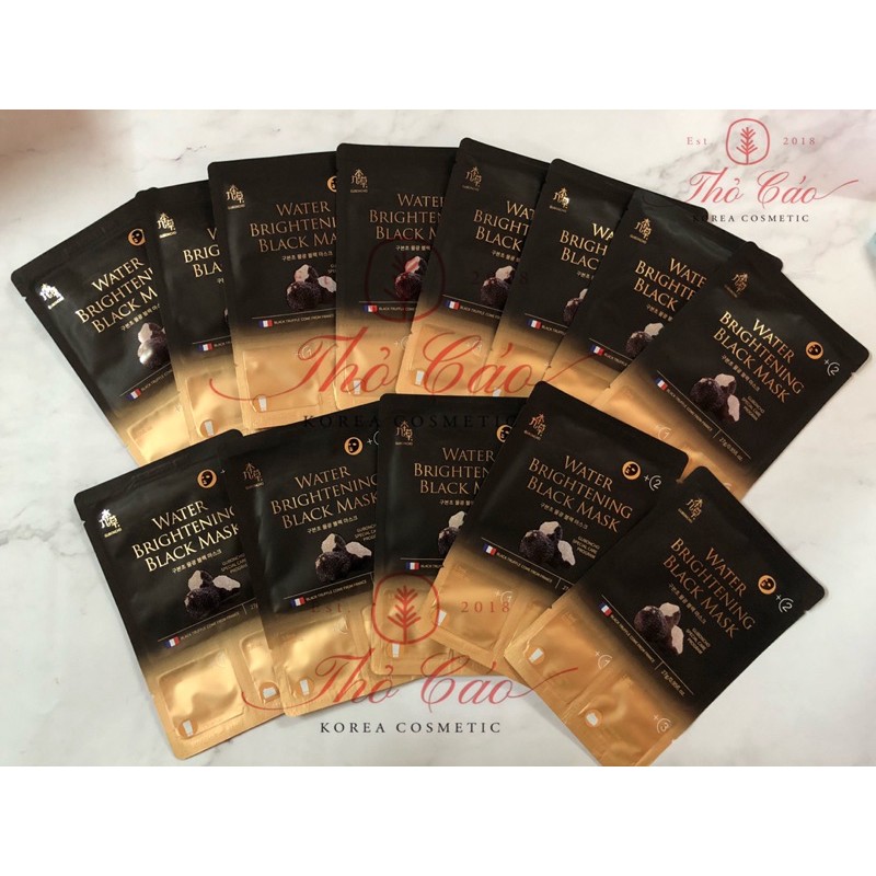 MẶT NẠ THẢI ĐỘC 3 BƯỚC GUBONCHO UGB WATER BRIGHTENING BLACK MASK
