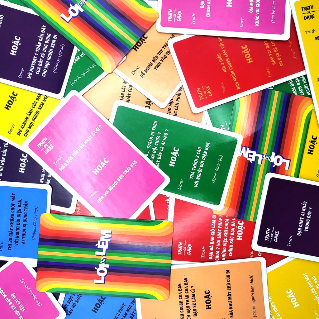 Drinking Card Game Lói Hay Lèm Truth or Dare - Bài Uống Rượu Bia Tạo Sự Thú Vị Gắn Kết Tình Bạn Bè