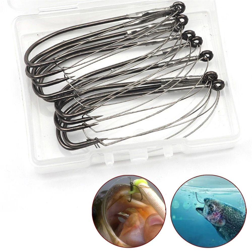 LANFY Móc Câu Cá Bằng Thép Carbon Cao Cấp Chuyên Dụng