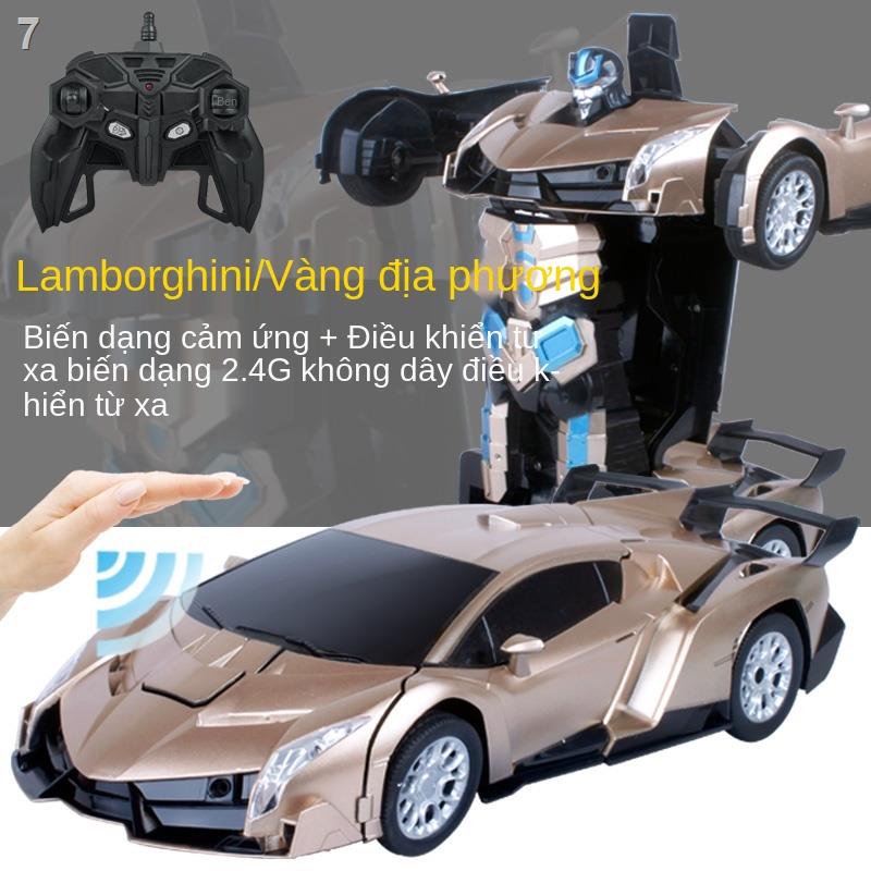 ❇Đồ chơi biến dạng cảm ứng King Kong ô tô điều khiển từ xa sạc điện thoại di động robot đua xe cậu bé