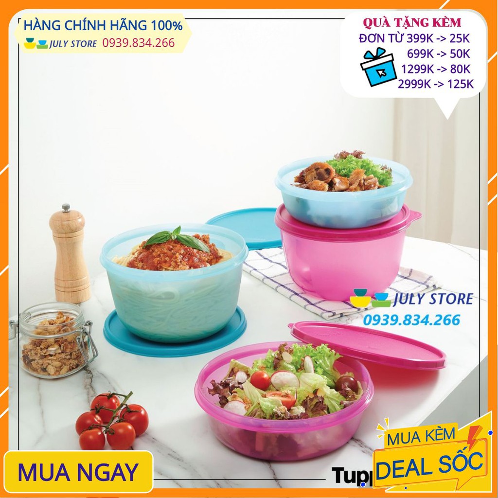 Bộ hộp bảo quản Tupperware ❤️ Freeship Extra ❤️  TÔ MODULAR SET 2