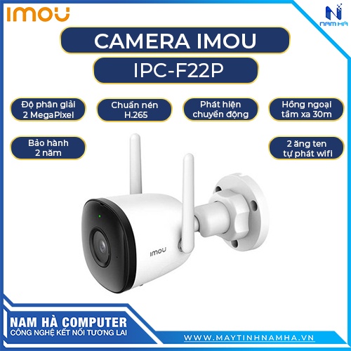 Camera IP WIFI ngoài trời IPC-F22P-IMOU 2.0MP FullHD hàng chính hãng