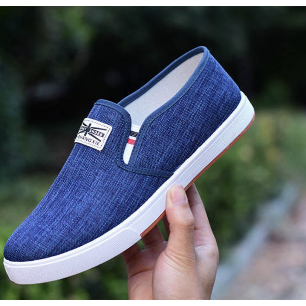 Giày lười vải jean nam | BigBuy360 - bigbuy360.vn