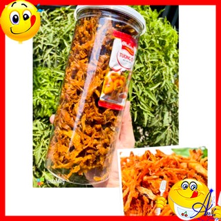 300gr Mực Xé Sợi Tẩm Vị Đậm Đà Siêu Ngon Hũ 2 Nắp An Toàn - annashop2810