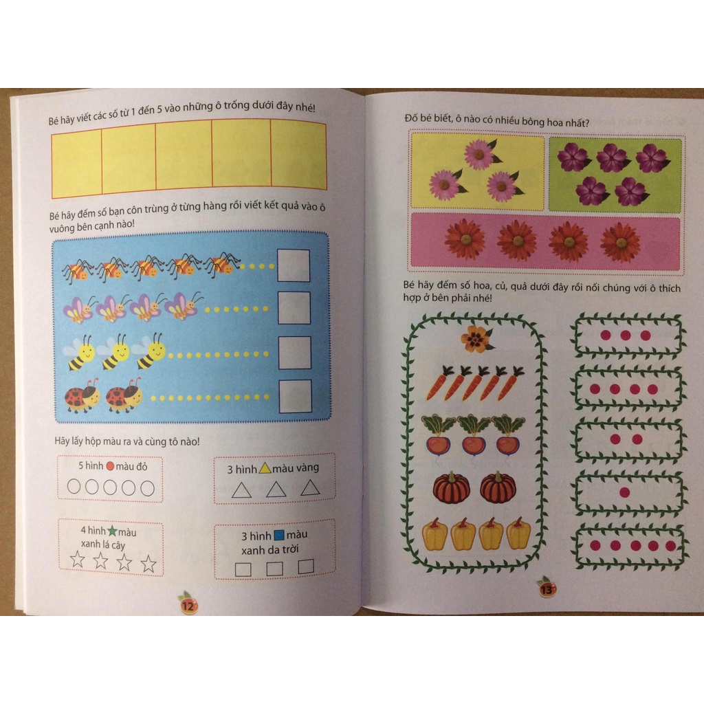 Sách - Hành trang vào lớp 1 cho bé - Tập viết và làm quen với toán (Bộ 6 quyển có lẻ)