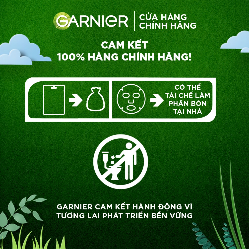 Mặt nạ tinh chất căng mướt da Garnier 28g