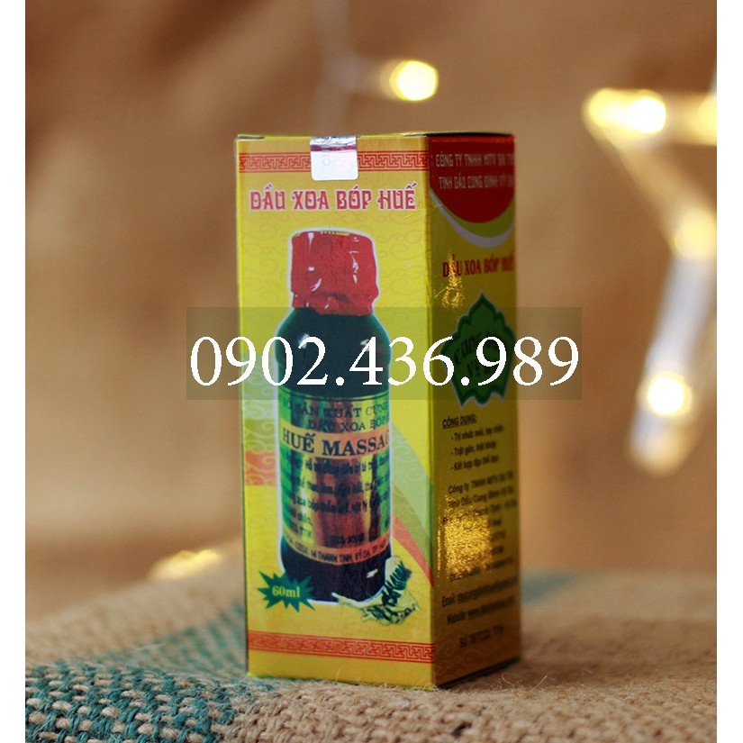 Dầu Xoa Bóp Cung Đình Huế - 60ml/Chai. 50K/Chai. FREESHIP Từ 1 Chai