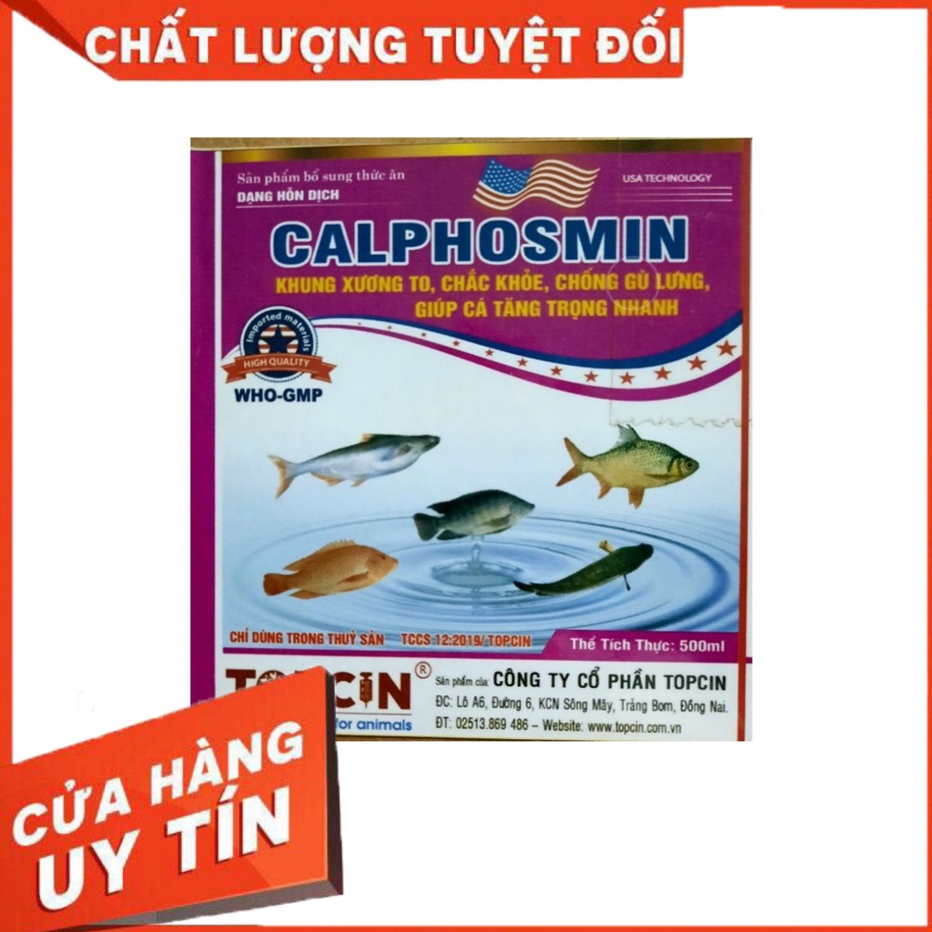 Calphosmin Khung Xương To, Chống Gù Lưng, Tăng Trọng Nhanh - Thuốc Thủy Sản Minh Tuệ