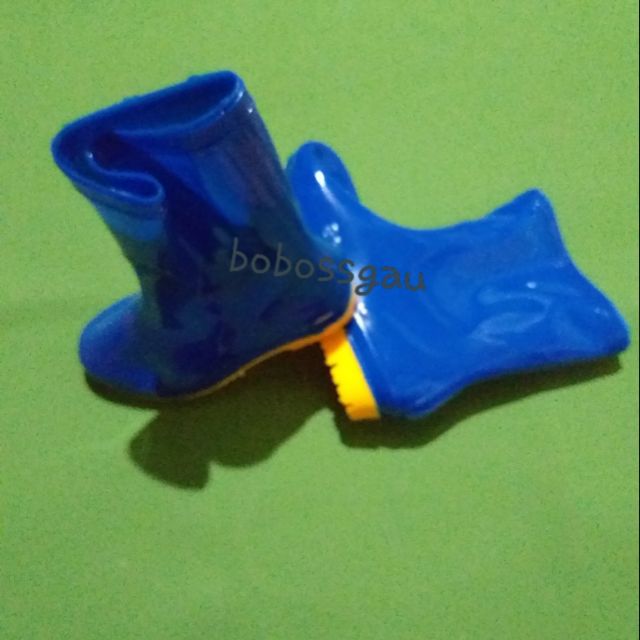 Ủng lỡ trẻ em, bốt đi mưa cho bé sz 29 đến 37 màu xanh