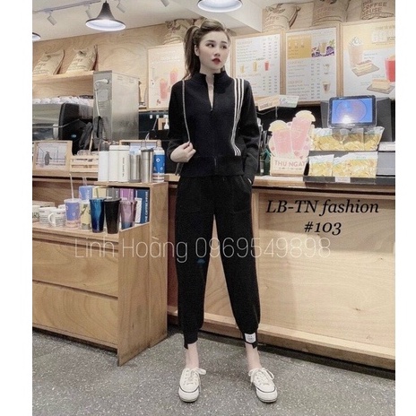 Quần thể thao bo gấu cá tính chất len tổ ong